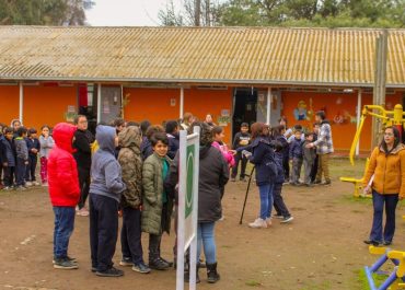 Simulacro en Escuela Huilquio